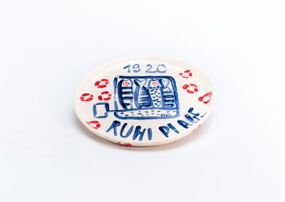 Ruhl Plage - boutique - Assiette artiste 'sardines'